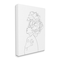 Stupell Industries Woman Slouching with Headwrap Minimalism Linework Canvas Wall Art